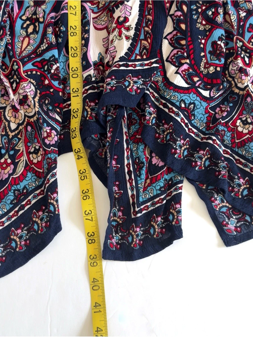 Bila Boho Artsy Maxi Skirt XXL Indie Festival Hippie Colorful Asymmetric Paisley